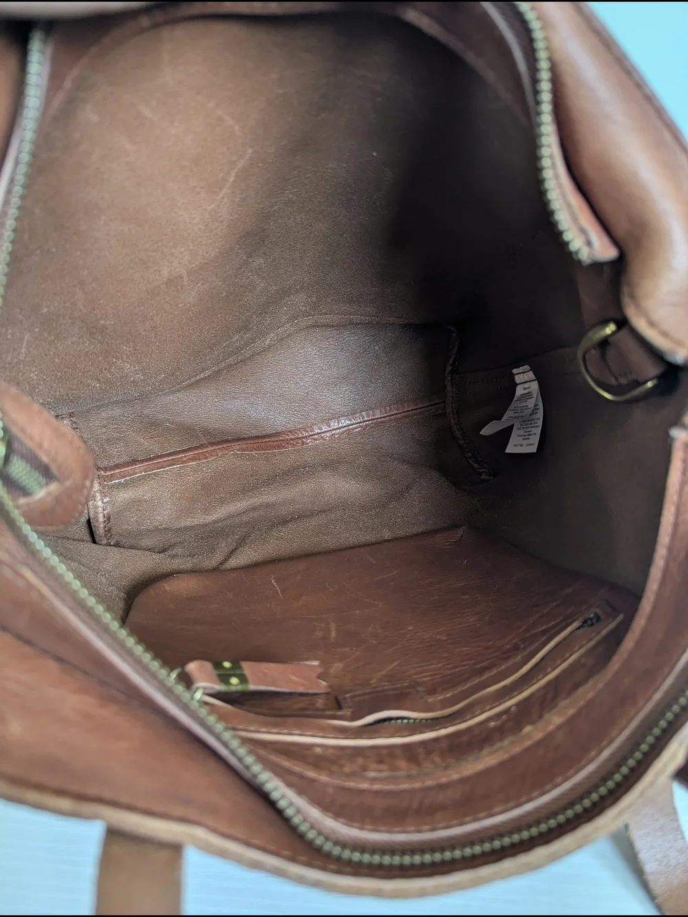 Madewell Brown Leather Tote Bag
